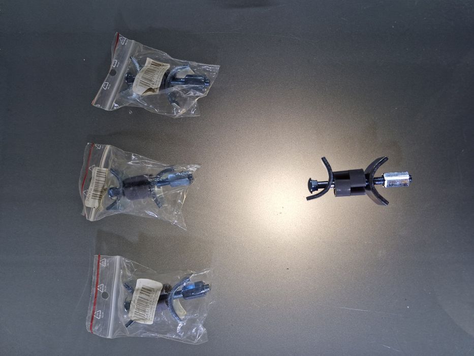 Podwójne złącze do Blatów Śrubowe 65 mm 4 szt Ocynk