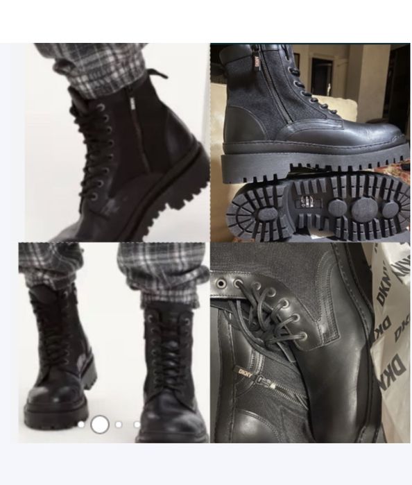 Черевики чоловічі натуральна шкіра м10,5/11 DKNY Dona Karan з USA