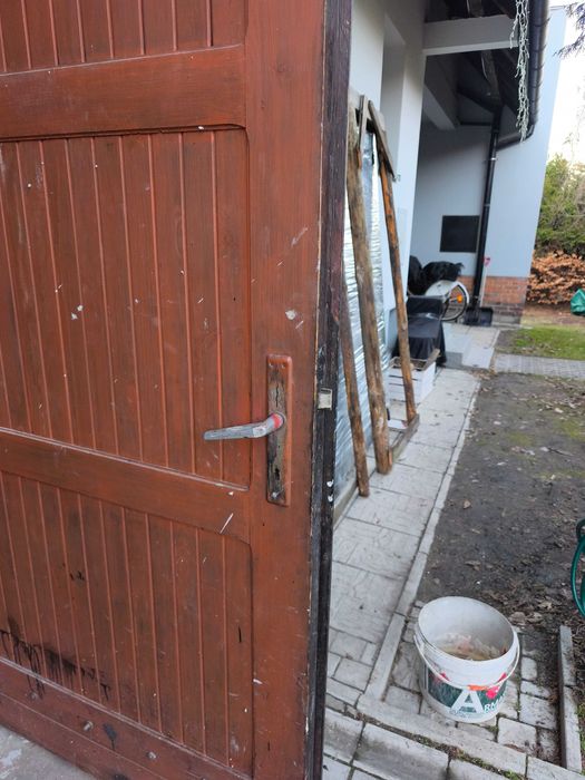 Brama Garażowa z drewna