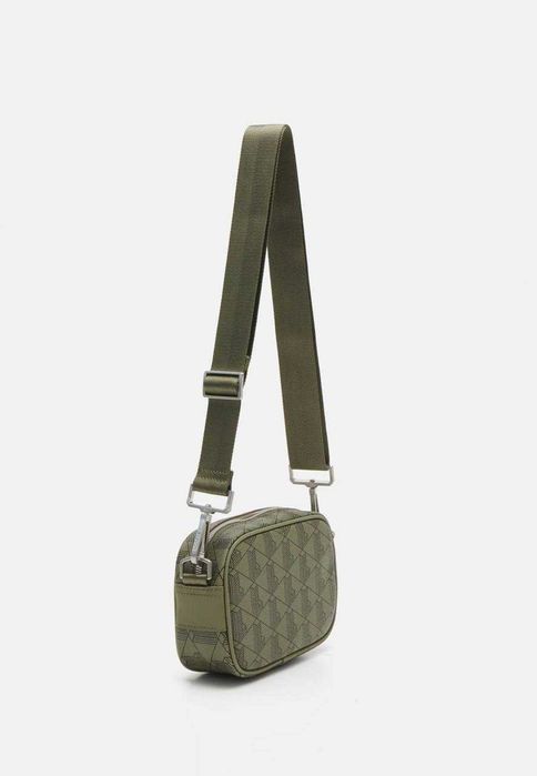 100% ОРИГИНАЛ Lacoste monogram crossbody castlerock мужская хаки сумка