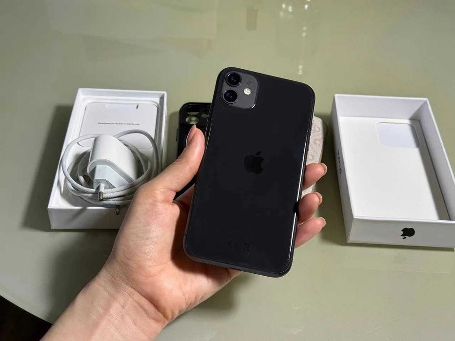 iPhone 11 JetBlack | Айфон 11 чорний | Ідеал | Комплект на подарунок!