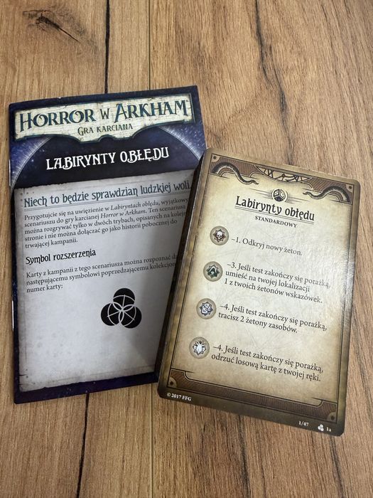 Horror w Arkham LCG - scenariusz Labirynty Obledu