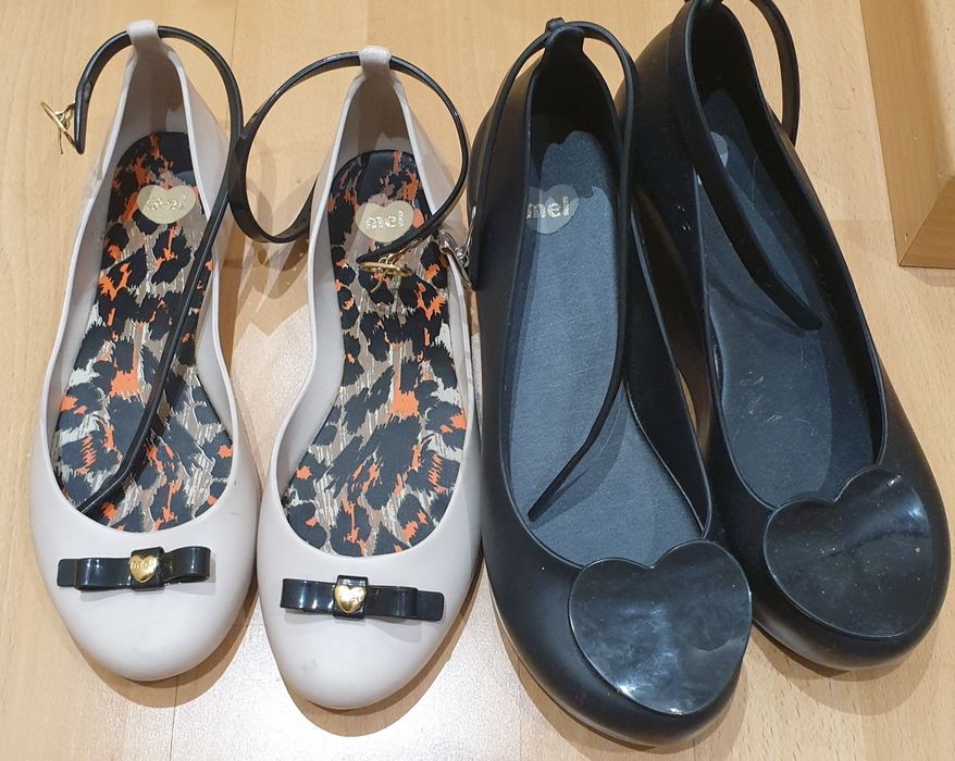 Sabrinas e sapato com plataforma