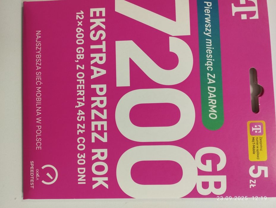 T-Mobile złoty numer karta SIM prepaid