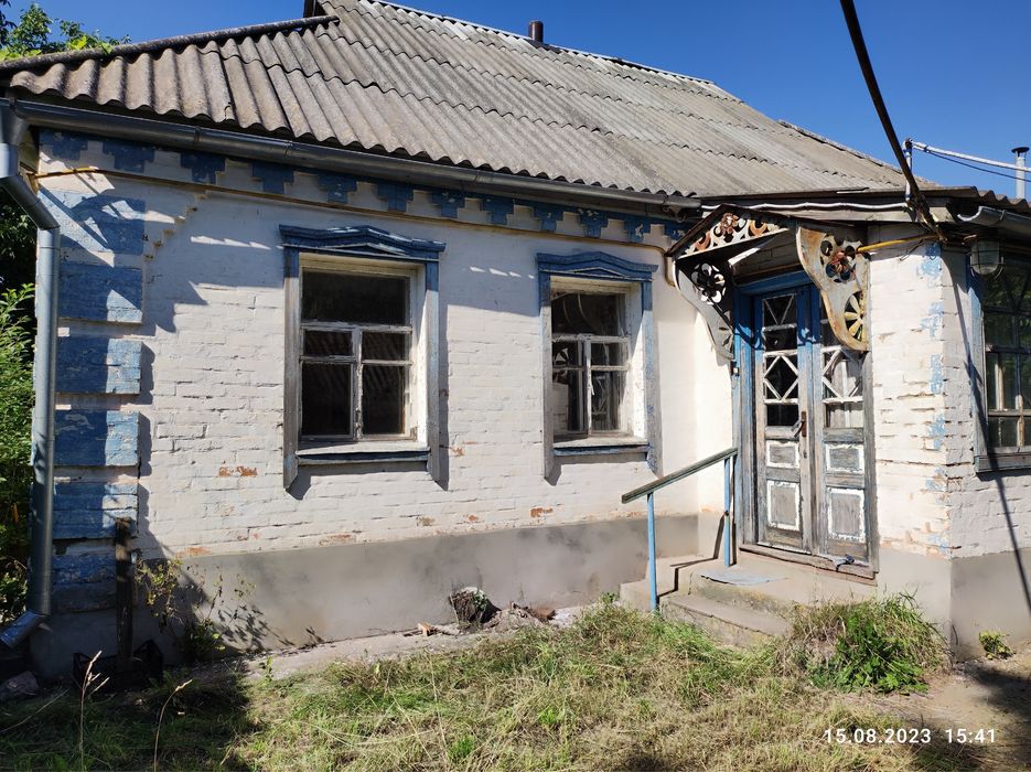 Будинок з газовим та твердопаливним опаленням, ділянка 70 сот чорнозему, с. Бакай