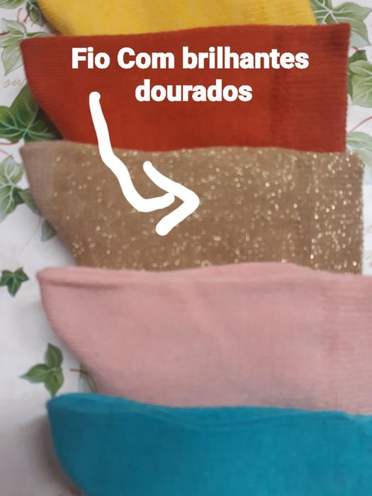 16 pares de meias em algodão
