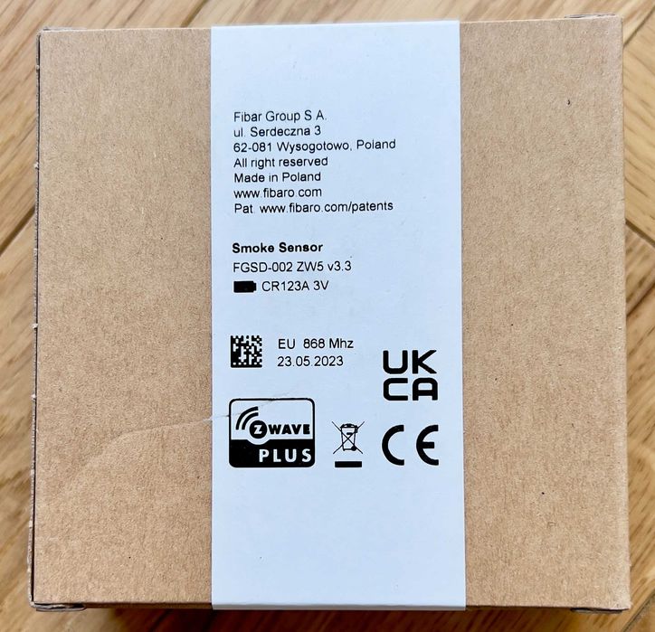 Fibaro Smoke Sensor FGSD-002 ZW5 czujnik dymu Z-Wave