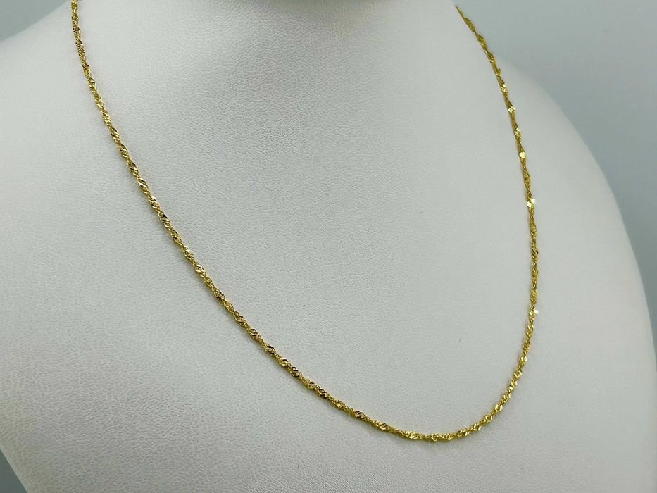 Złoty łańcuszek splot singapur 1,47 g PR.585 14K 42cm