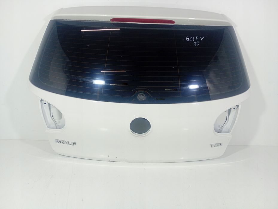 VW Golf V 5 03-09 KLAPA BAGAŻNIKA tylna tył biała