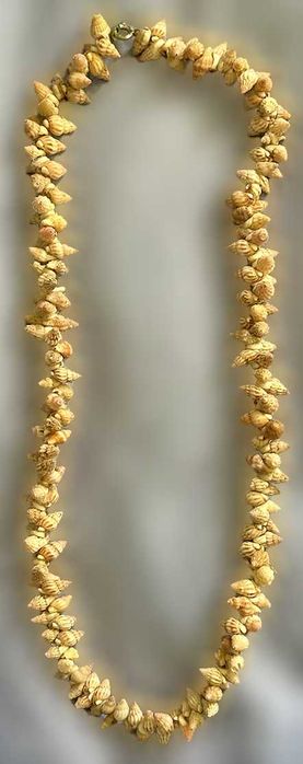 Colar de Mini-Búzios Naturais Duplo, NOVO/Exclusivo/Único