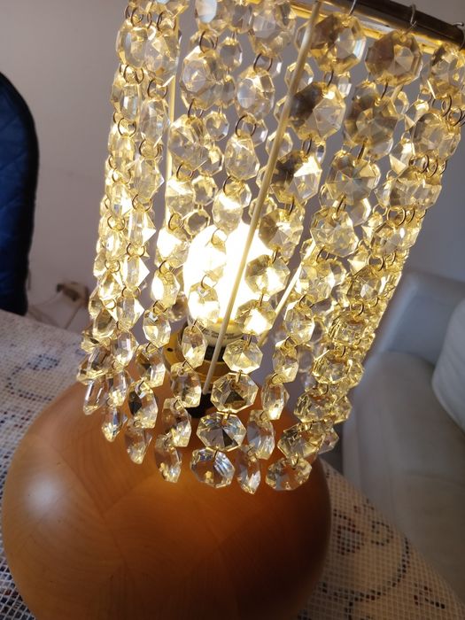 Candeeiro base pesada madeira, abajur handmade