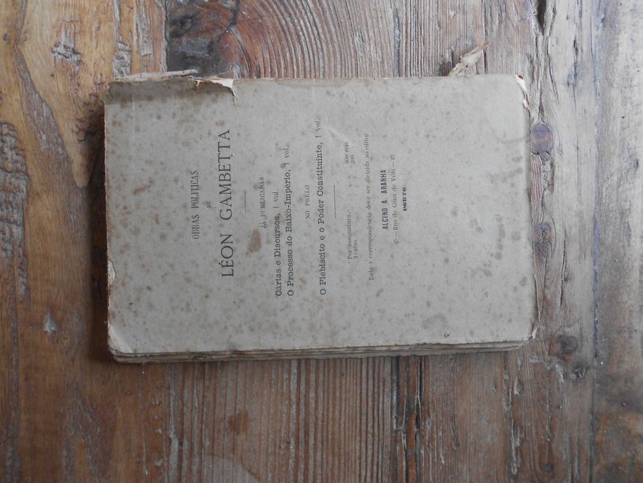 Raro - Obras politicas de Leon Gambetta  - 1883