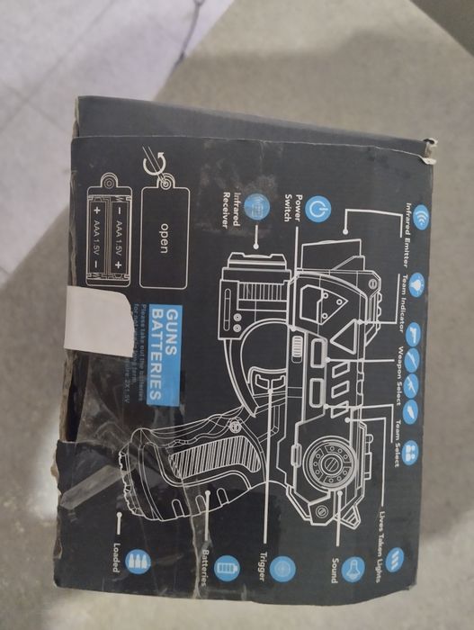 laser tag conjunto de 4 armas e 4 escudos