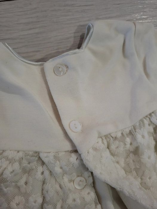 Sukienka do chrztu ecru Mayoral 70