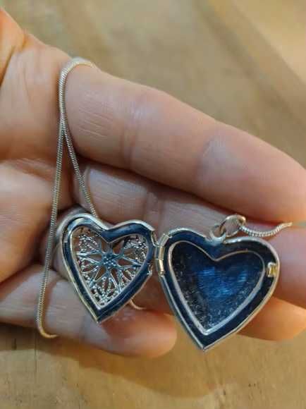 925 srebro ramka na zdjęcia naszyjnik