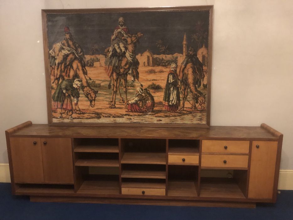 Quadro c/ moldura madeira