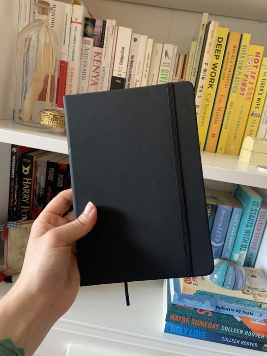 Caderno liso preto • NOVO •64286987337090120