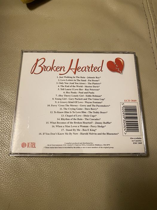CD Broken Hearted - 18 Classic Tearjerkers (K-tel, 1993)