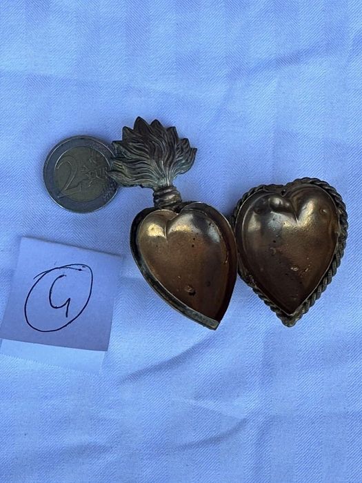 Relicário Ex Voto , coração de Maria , Séc.XIX