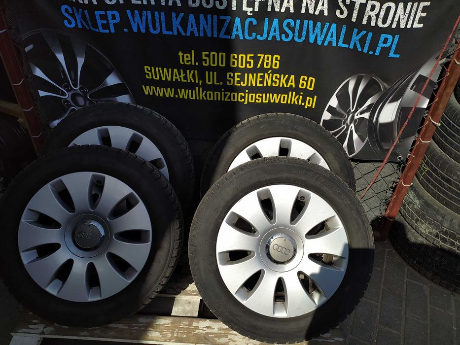4x koła zimowe R16 5x112 Audi A3 A4 b5 b6 b7 A6 C5 c6 Skoda Vw Seat