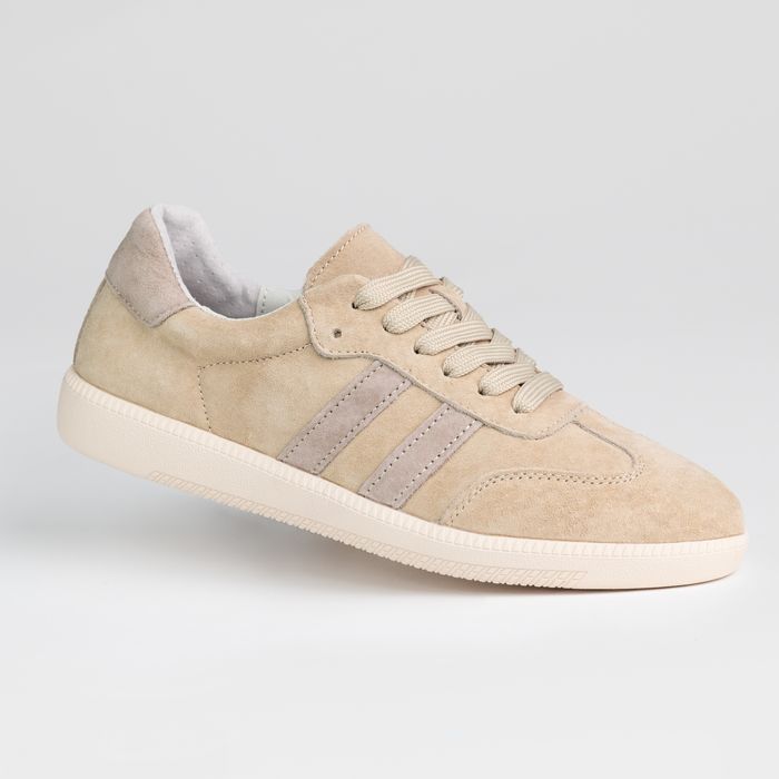 Sportowe damskie obuwie skóra naturalna beżowe 38