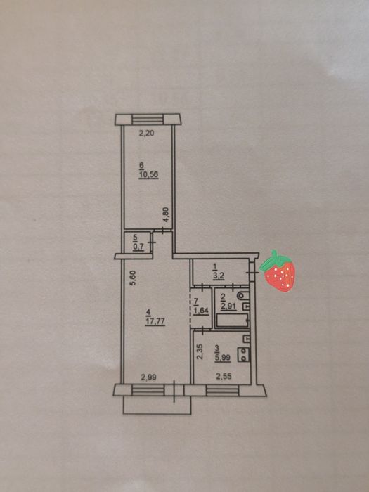 ‼️Продам 2 к.кв Центр города.ост.Нижнеднепровская.