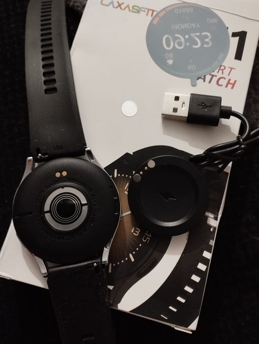 Nowy smartwatch laxasfit GT1 - czarny lub srebrny
