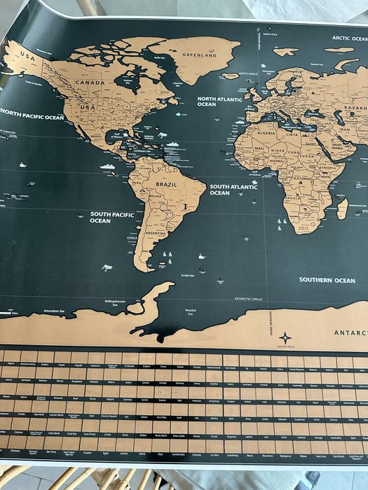 Mapa Mundo para raspar