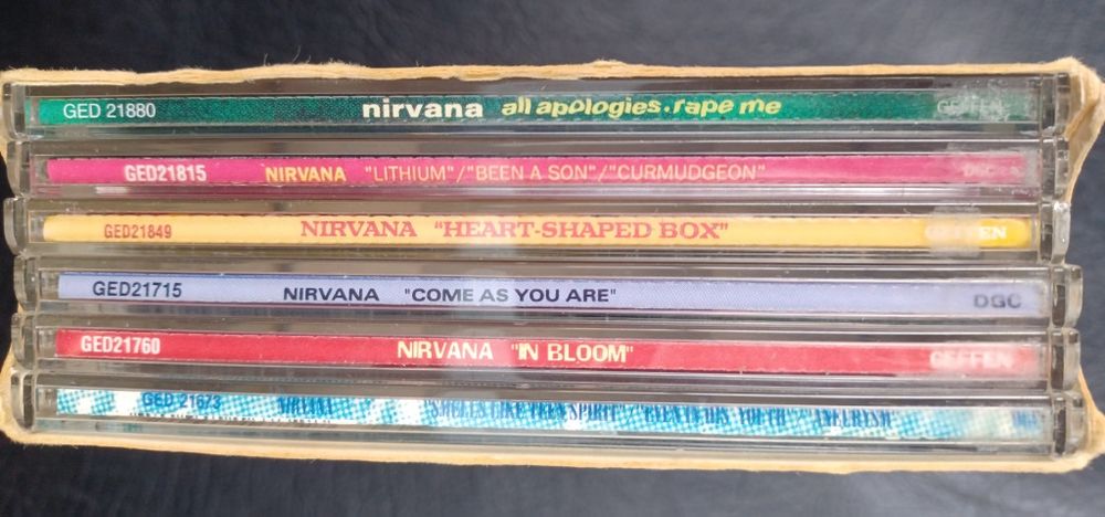 Nirvana, box de singles, edição limitada