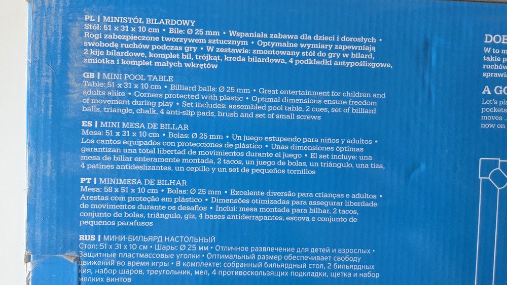 Ministół bilardowy stan bdb