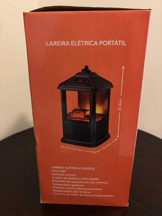 Lareira Elétrica Portátil