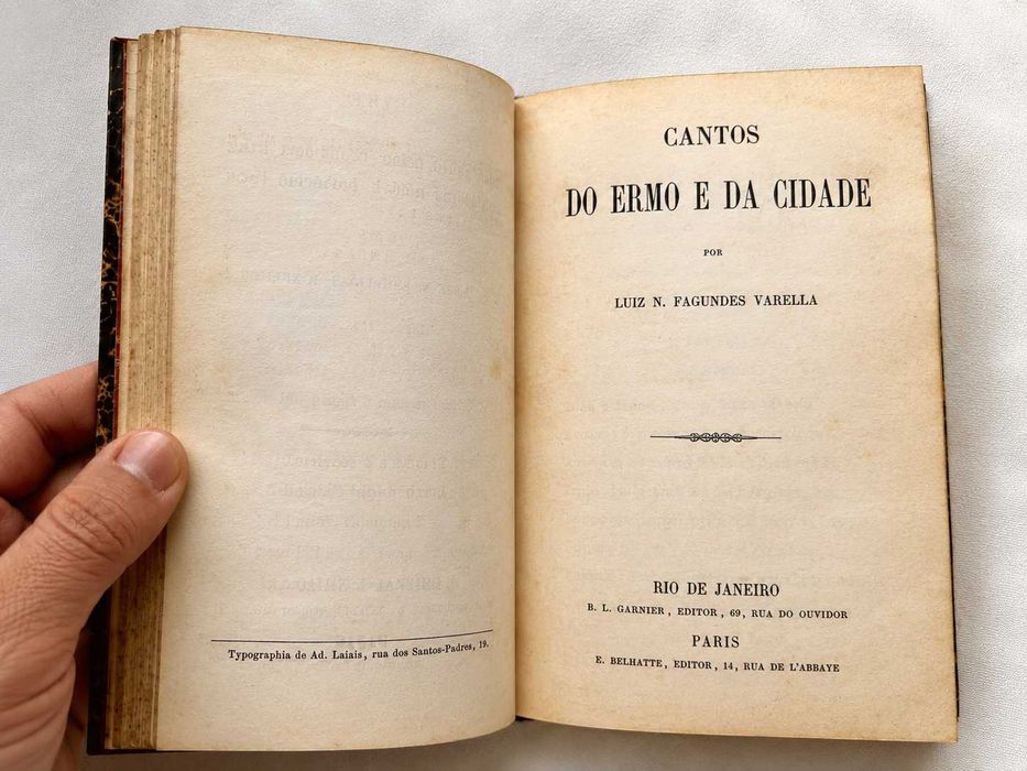 Livro Cantos do Ermo e da Cidade – Fagundes Varella (1869)