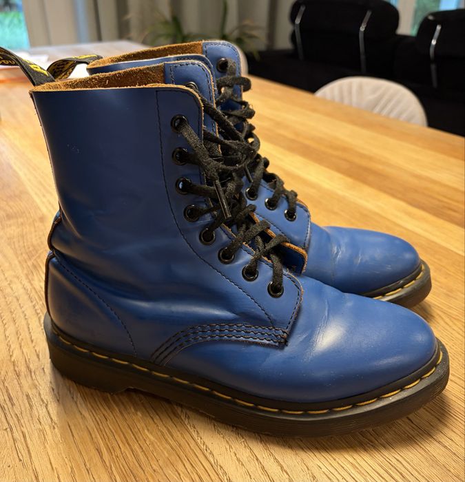 Botki martensy Dr Martens niebieskie 37 stan bardzo dobry