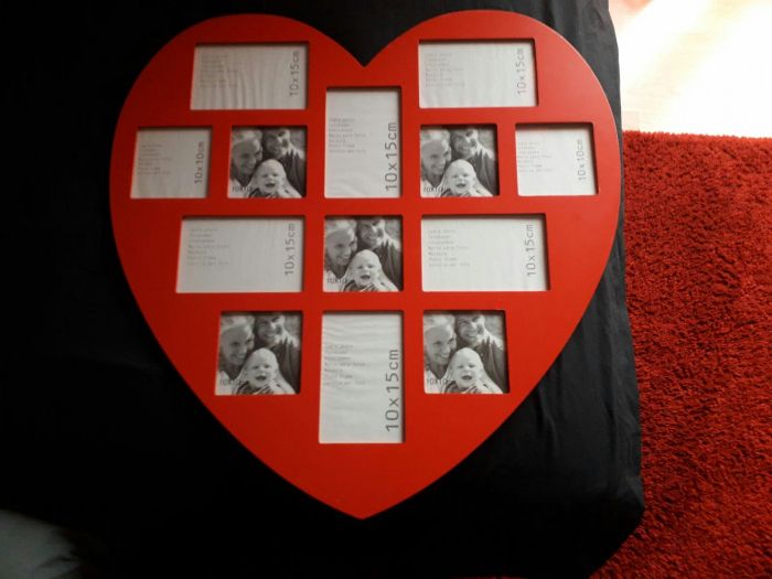 Quadro Coração para Fotos