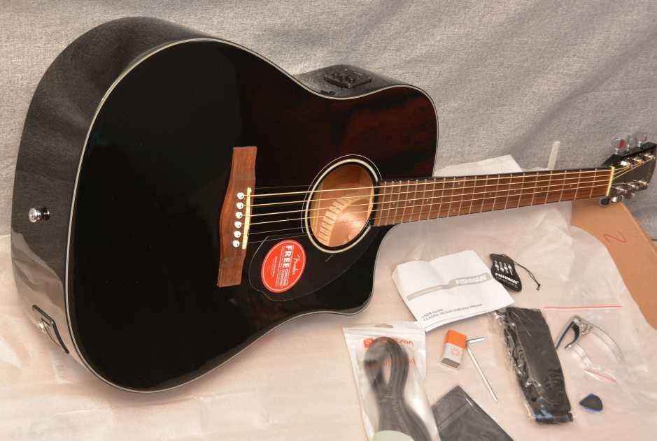 Gitara elektroakustyczna Fender CD 60SCE i akcesoria