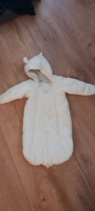 Kombinezon wiosna/ jesień biały 62/68 H&M