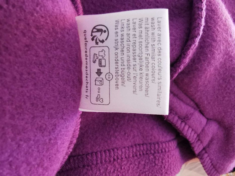 Fioletowy polar  wymiary w opisie