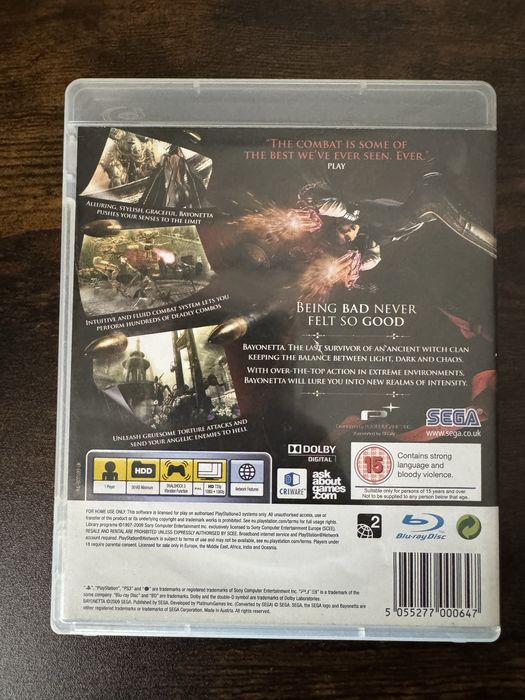 Jogo Ps3 Bayonetta