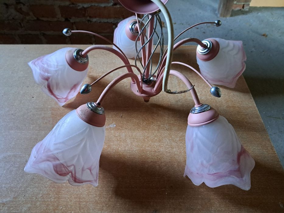 Żyrandol klosz lampa