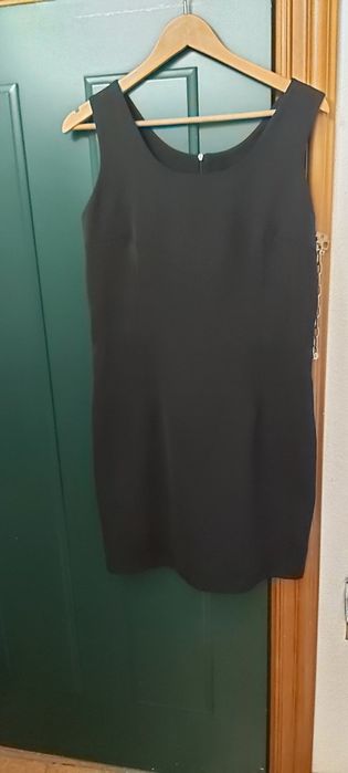 Conjunto de vestido e corpete em renda preto
