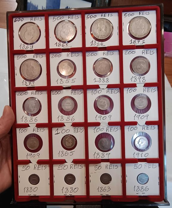 Moedas Reis Prata