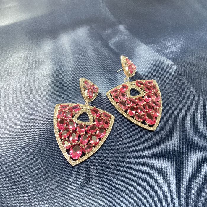 Brincos prata 925 medida de 6 cm