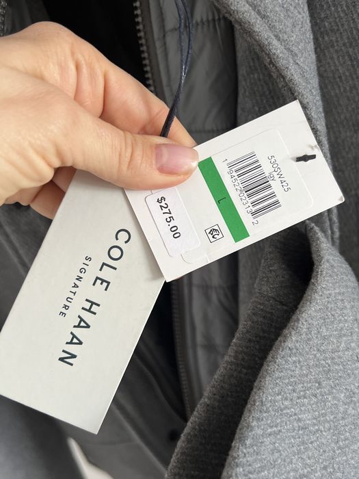 Шерстяне утеплена пальто куртка чоловіче Cole Haan розмір L
