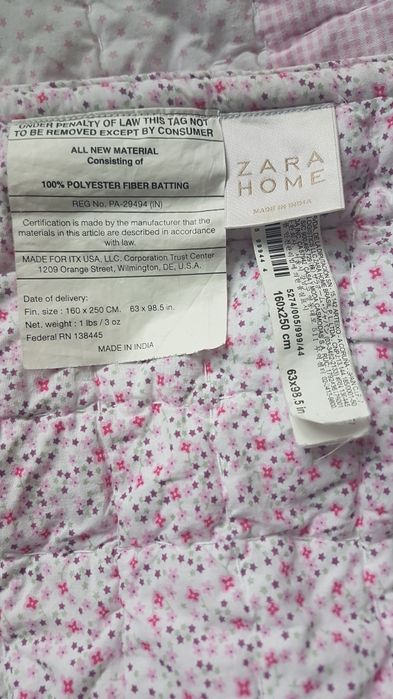 Edredon patchwork para cama de criança (ZARA)