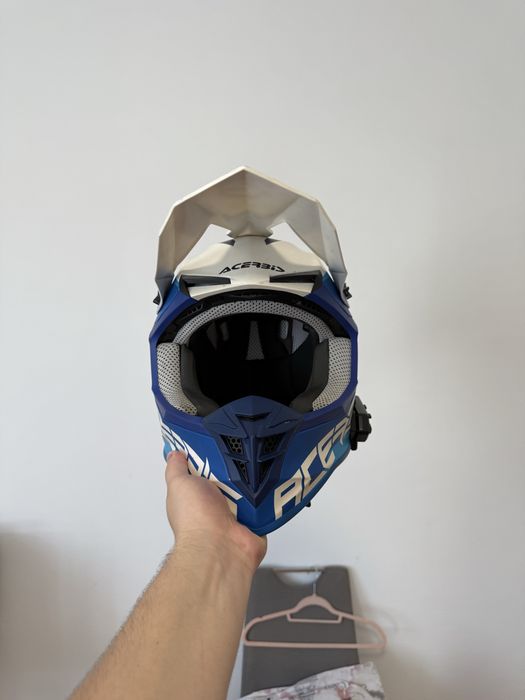 Кросовий мотошолом Acerbis Linear XL з гарнітурою