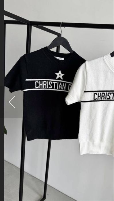 Футболка диор укорочена