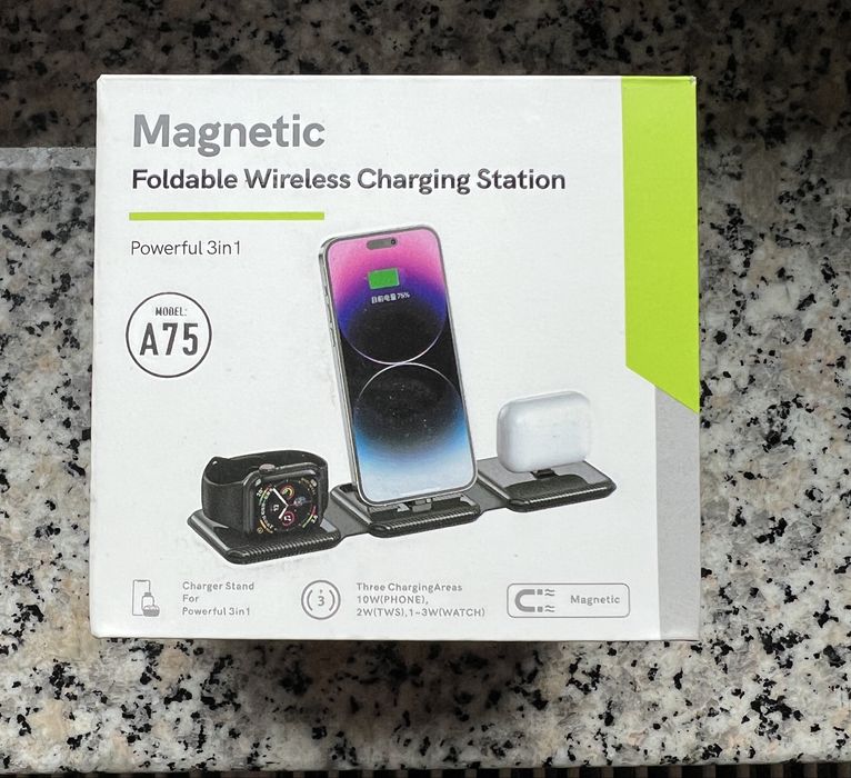 Ładowarka bezpezewodowa 3 w 1 do iPhona, Apple Watch i Air Pods