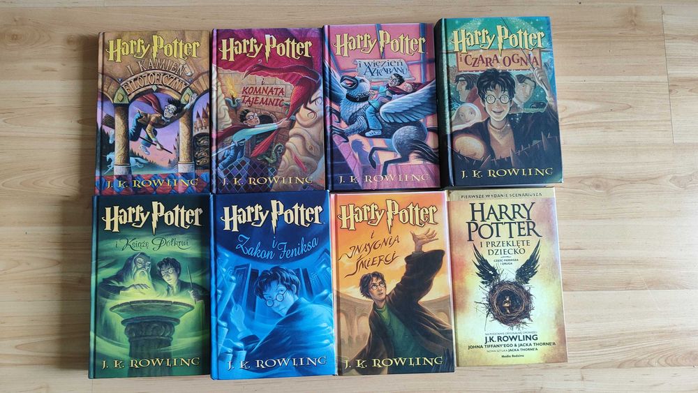 Seria książek Harry Potter - twarda oprawa, używane