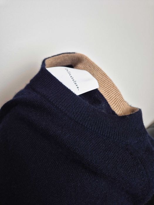 Piękny wełniany sweter z kaszmirem XS/S, wełna, kaszmir, premium