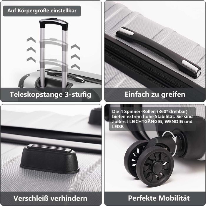 COOLIFE Walizka podróżna średnia 60l